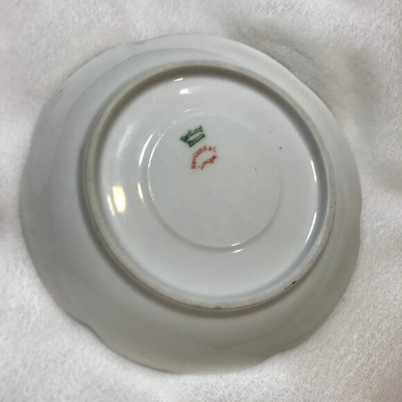 Haviland Floral Limoges Plate White w/Gold Trim GUC Vintage Saucer Tea Schleiger - Picture 8 of 8